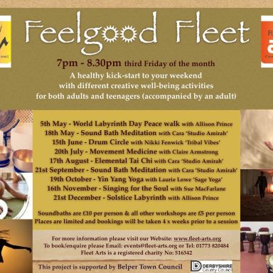 Feelgood Fleet creative wellbeing sessions 2018